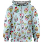 Cupcake Doodle Pattern Kids  Zipper Hoodie Without Drawstring