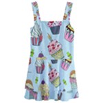 Cupcake Doodle Pattern Kids  Layered Skirt Swimsuit