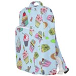 Cupcake Doodle Pattern Double Compartment Backpack