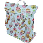 Cupcake Doodle Pattern Buckle Up Backpack