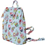 Cupcake Doodle Pattern Buckle Everyday Backpack