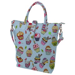 Buckle Top Tote Bag 