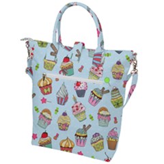 Buckle Top Tote Bag 