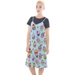 Cupcake Doodle Pattern Camis Fishtail Dress