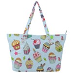 Cupcake Doodle Pattern Full Print Shoulder Bag