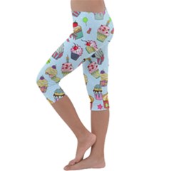 Kids  Lightweight Velour Capri Leggings  