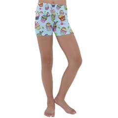 Kids  Lightweight Velour Yoga Shorts 