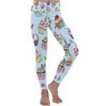 Cupcake Doodle Pattern Kids  Lightweight Velour Classic Yoga Leggings