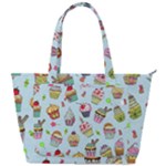 Cupcake Doodle Pattern Back Pocket Shoulder Bag 