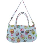 Cupcake Doodle Pattern Removal Strap Handbag