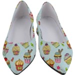 Cupcake Doodle Pattern Women s Block Heels 