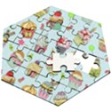 Wooden Puzzle Hexagon 