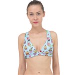 Cupcake Doodle Pattern Classic Banded Bikini Top