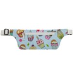 Cupcake Doodle Pattern Active Waist Bag