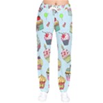 Cupcake Doodle Pattern Women velvet Drawstring Pants