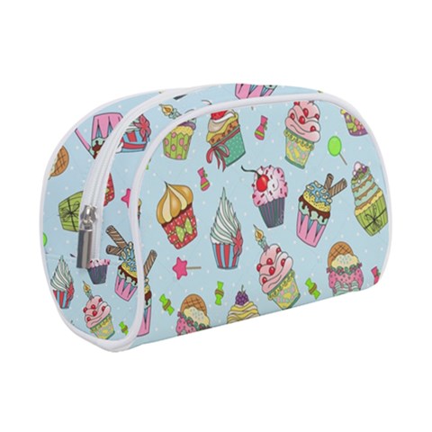 Cupcake Doodle Pattern Makeup Case (Small) from ArtsNow.com