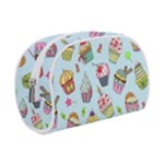 Cupcake Doodle Pattern Makeup Case (Small)