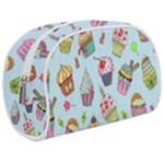 Cupcake Doodle Pattern Makeup Case (Medium)