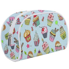 Cupcake Doodle Pattern Makeup Case (Large) from ArtsNow.com