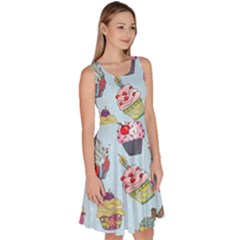 Knee Length Skater Dress With Pockets 