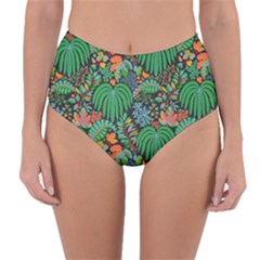 Reversible High-Waist Bikini Bottoms 