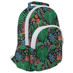 Rounded Multi Pocket Backpack 