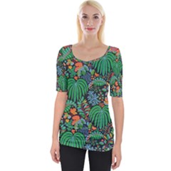 Wide Neckline T-Shirt 