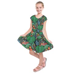 Kids  Short Sleeve Dress 