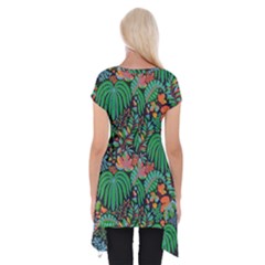 Short Sleeve Side Drop Tunic 