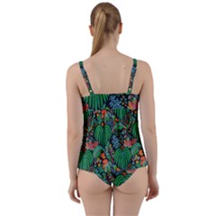 Twist Front Tankini Set 