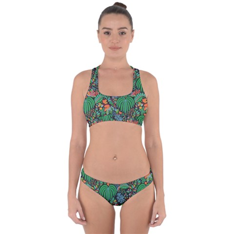 14 Cross Back Hipster Bikini Set from ArtsNow.com