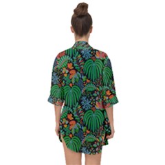 Open Front Chiffon Kimono 