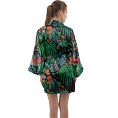 Long Sleeve Satin Kimono 