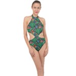 14 Halter Side Cut Swimsuit