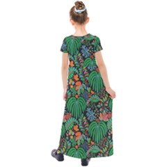 Kids  Short Sleeve Maxi Dress 