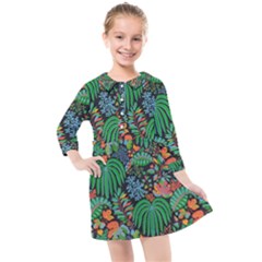 Kids  Quarter Sleeve Shirt Dress 