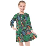 14 Kids  Quarter Sleeve Shirt Dress