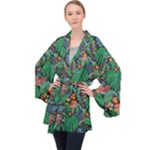 14 Long Sleeve Velvet Kimono 