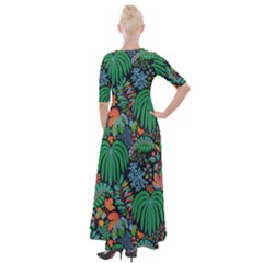 Half Sleeves Maxi Dress 