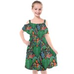 14 Kids  Cut Out Shoulders Chiffon Dress