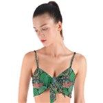 14 Woven Tie Front Bralet