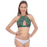 14 Cross Front Halter Bikini Top