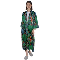 Maxi Satin Kimono 