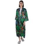 14 Maxi Satin Kimono