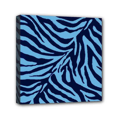 Zebra 3 Mini Canvas 6  x 6  (Stretched) from ArtsNow.com