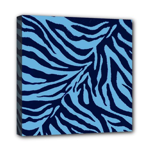 Zebra 3 Mini Canvas 8  x 8  (Stretched) from ArtsNow.com