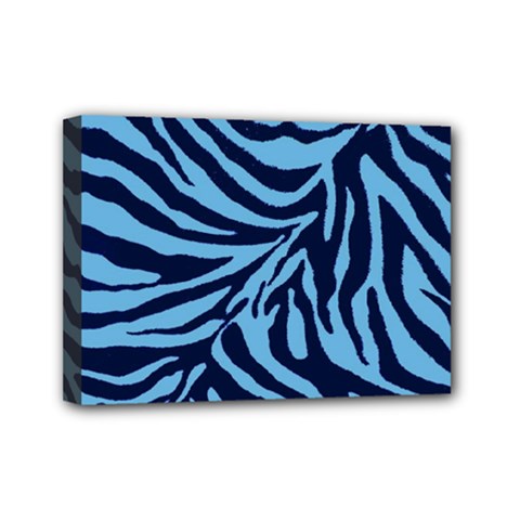 Zebra 3 Mini Canvas 7  x 5  (Stretched) from ArtsNow.com