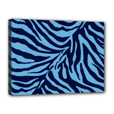 Zebra 3 Canvas 16  x 12  (Stretched) from ArtsNow.com