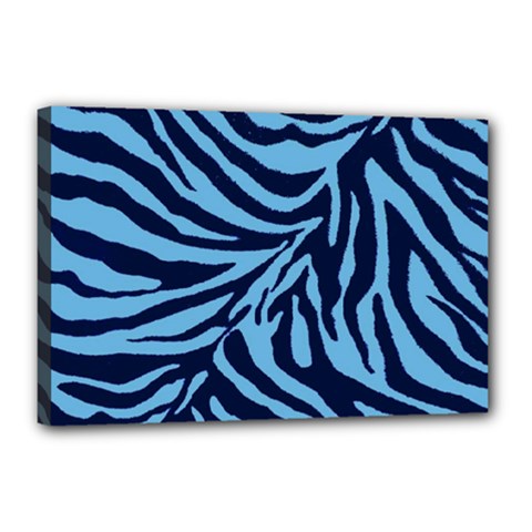 Zebra 3 Canvas 18  x 12  (Stretched) from ArtsNow.com