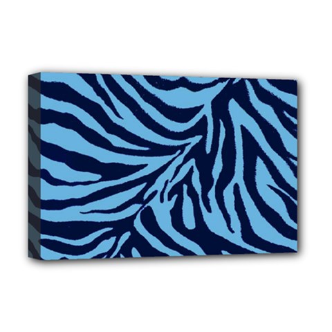 Zebra 3 Deluxe Canvas 18  x 12  (Stretched) from ArtsNow.com